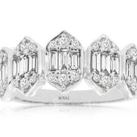 Ancona White Gold Single Row Diamond Ring