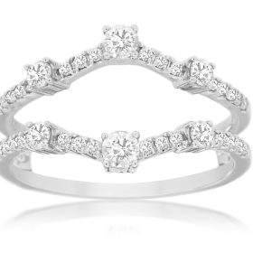 Ancona White Gold Multi-Row Diamond Ring