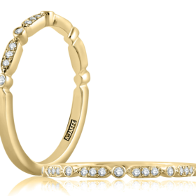 Triple and Single Set Diamond Stackable Band