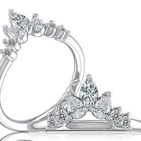 Tiara Diamond Wedding Band
