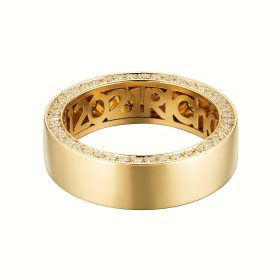 Ancona Signature Collection Men's Personalized Diamond Wedding Band