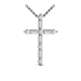 Vlora Adella Collection Diamond Cross Necklace