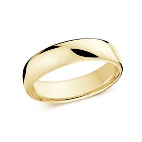 Classic Yellow Gold Ladies Wedding Band