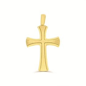 Yellow Gold Medium Contemporary Cross
