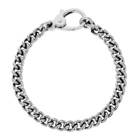 2mm Curb Link Chain Bracelet w/ Large Lobster Clasp