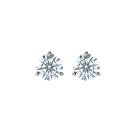 Sixty Point Martini Diamond Stud Earrings