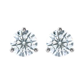 Two Carat Martini Diamond Stud Earrings