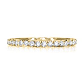 Statement Quilted Band - MR1865Q/34 YELLOW GOLD