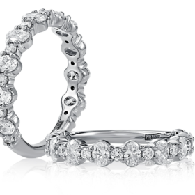 Round and Oval Diamond Band
