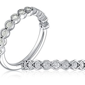 Halfway Round Diamond Wedding Band