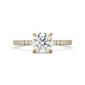 Amore Collection Round Diamond Hidden Halo Engagement Ring Setting