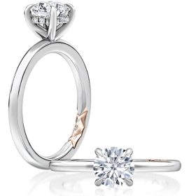 Classic Solitaire Round Center Diamond Engagment Ring