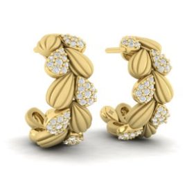 Scalloped Hoop Earrings