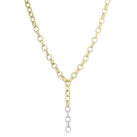 Piero Milano Elegant Two-Tone Chain Necklace