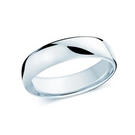 White Gold Ladies Wedding Band