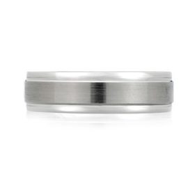 Satin Brushed Classic Men's Ring