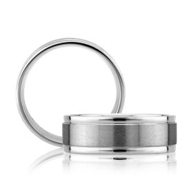 true Two Tone High Polish Step Edge with Satin Center