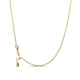 Yellow Gold Adjustable Franco Chain