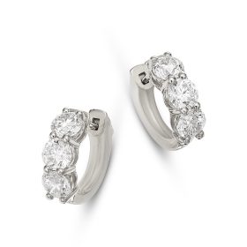 Ancona Diamond Huggie Earrings