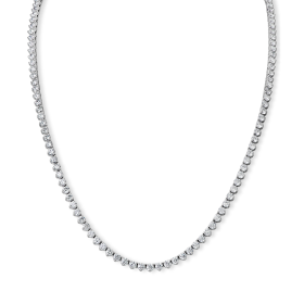 White Gold Diamond Tennis Necklace