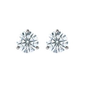 One Carat Martini Diamond Stud Earrings