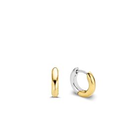 Ti Sento Two Tone Huggie Hoop Earrings