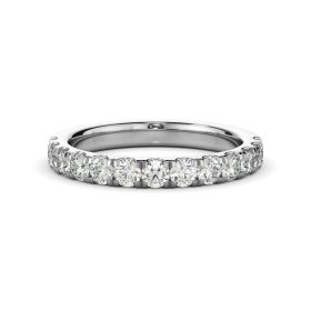 Amore White Gold Diamond Three-Quarter Band