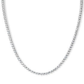 Ancona White Gold Diamond Tennis Necklace